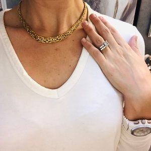 14k Gold Byzantine necklace